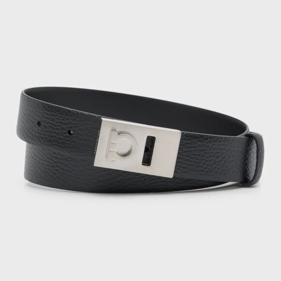 New Ferragamo Gancini Reversible Leather Belt - Picture 13 of 13